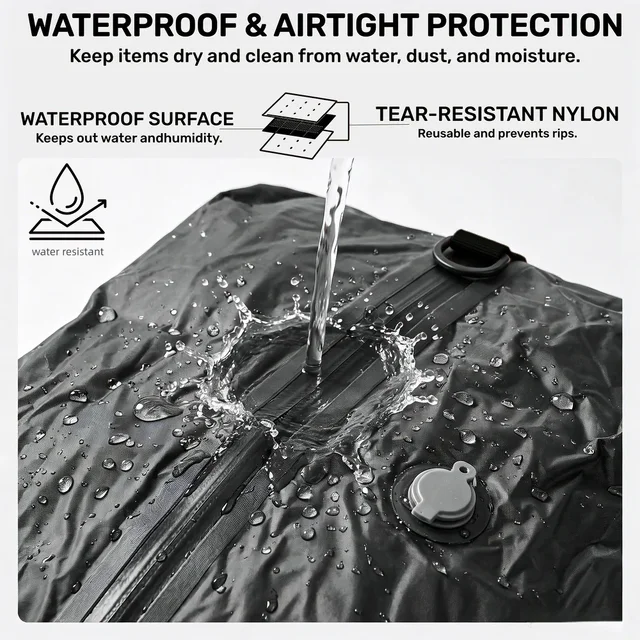 TPU Vacuum Storage Bags Waterproof Travel Flight Bag Durable Tear-Resistant Compression Seal Cube for Clothes Vacation Essential 3 TPU Vacuum Storage Bags Waterproof Travel Flight Bag Durable Tear-Resistant Compression Seal Cube for Clothes Vacation Essential 3