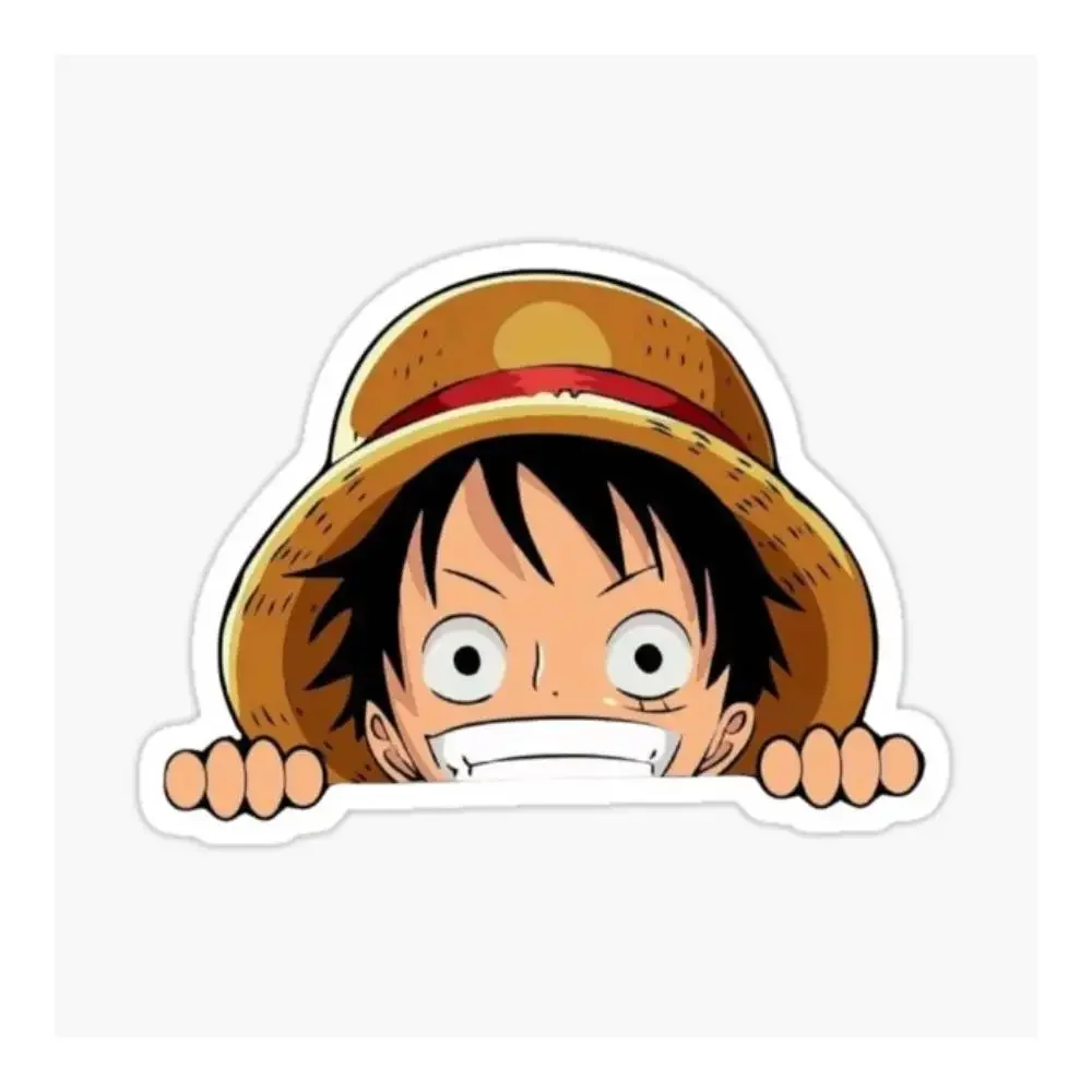 One Piece Inspired Pirate Crew Adventure Anime Sticker Ersonality Decoration Car Electric Car Helmet Rear Windshield Body