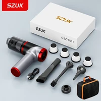 SZUK-aspiradora de coche, Mini máquina de limpieza inalámbrica de succión fuerte, potente limpiador de mano portátil para coche y hogar