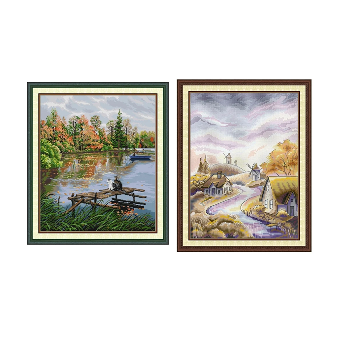 

Приморская вилла 3 набор для вышивки крестом 14 карат 11 карат с принтом холст вышивка DIY рукоделие ручной работы