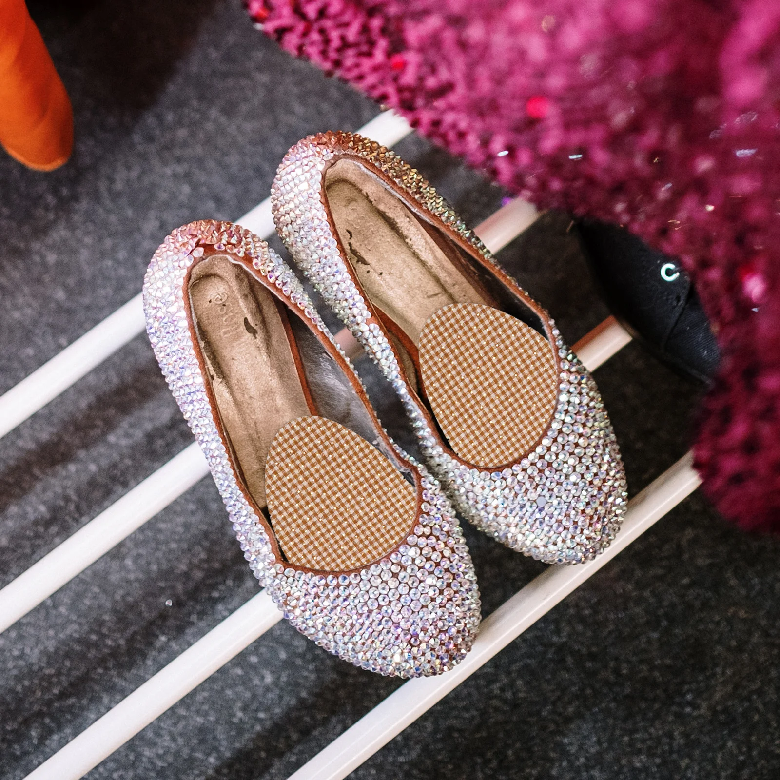 

10Pairs Massage Forefoot Cushion Latex Cloth Soft Half Shoe Pads Front Palm Pain Relief Shoe Inserts Callus Bunion Protector