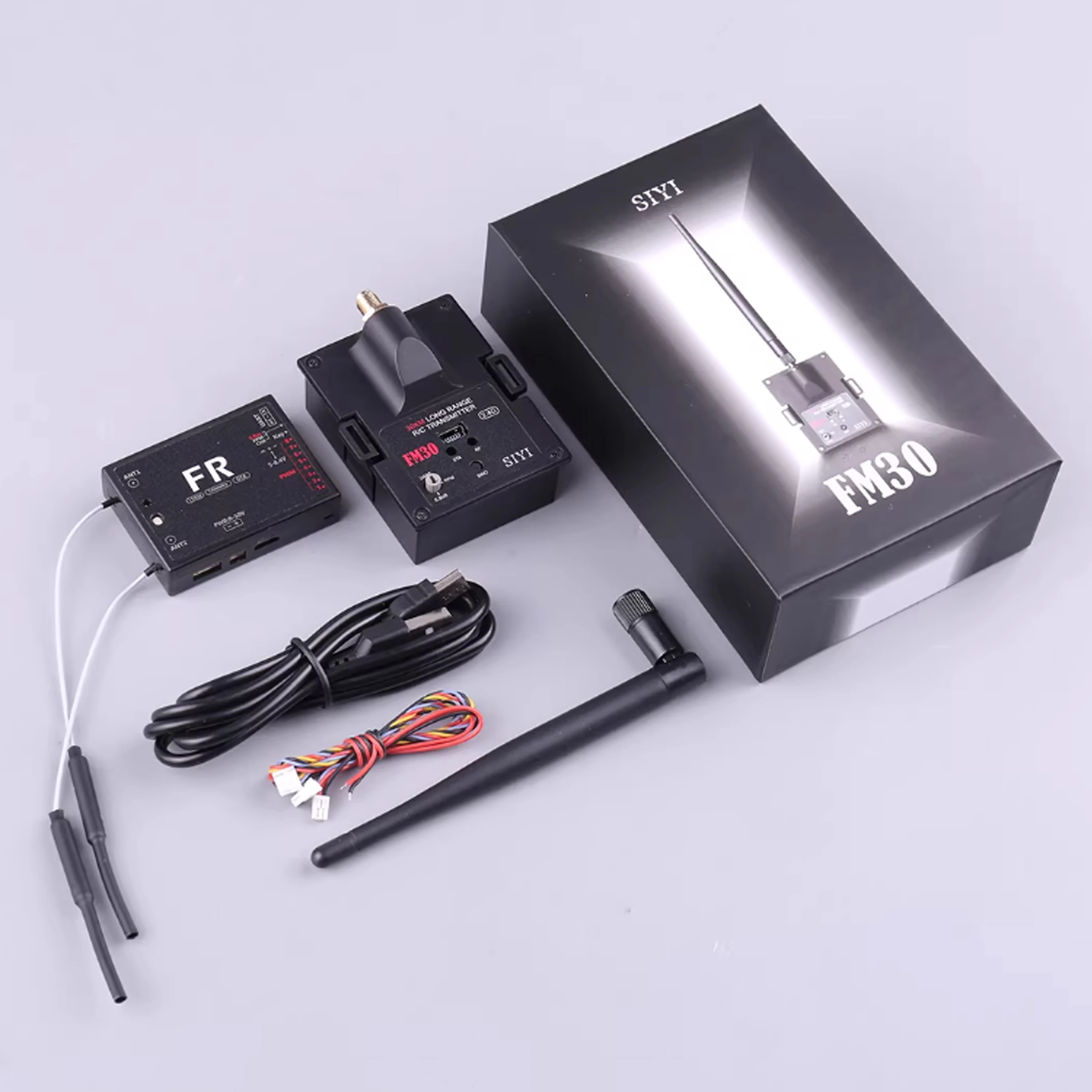 SIYI FM30 2.4G 30KM Radio Module Long Range Datalink Telemetry Bluetooth With FR Mini Receiver OpenTX OTA Racing Drones RC