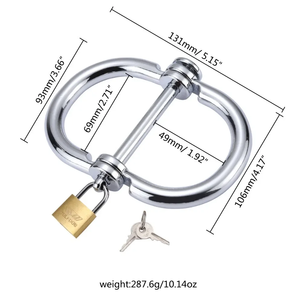 Cuff Bondage Bracelet Erotic Sex Shop,Metal Toys Games Restraints Handcuffs with Keys, New Sex Toys for Couples Ankle Detachable view 6
