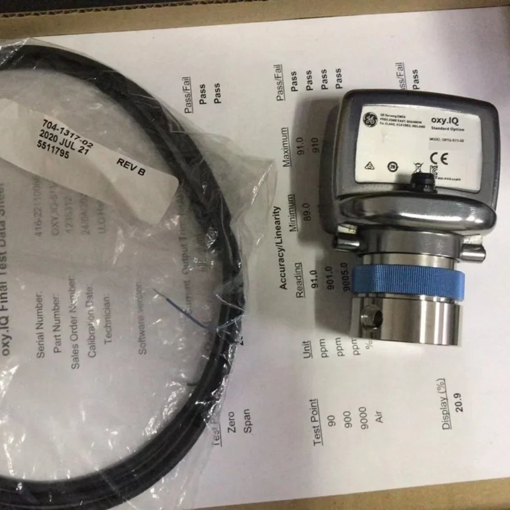 2025 منتجات مميزة العلامة التجارية الجديدة GE Panametrics oxy.IQ جهاز إرسال الأكسجين OXY.IQ-312-0 شاشة تعمل بحلقة سلكين من 4 إلى 20 مللي أمبير مع #3
