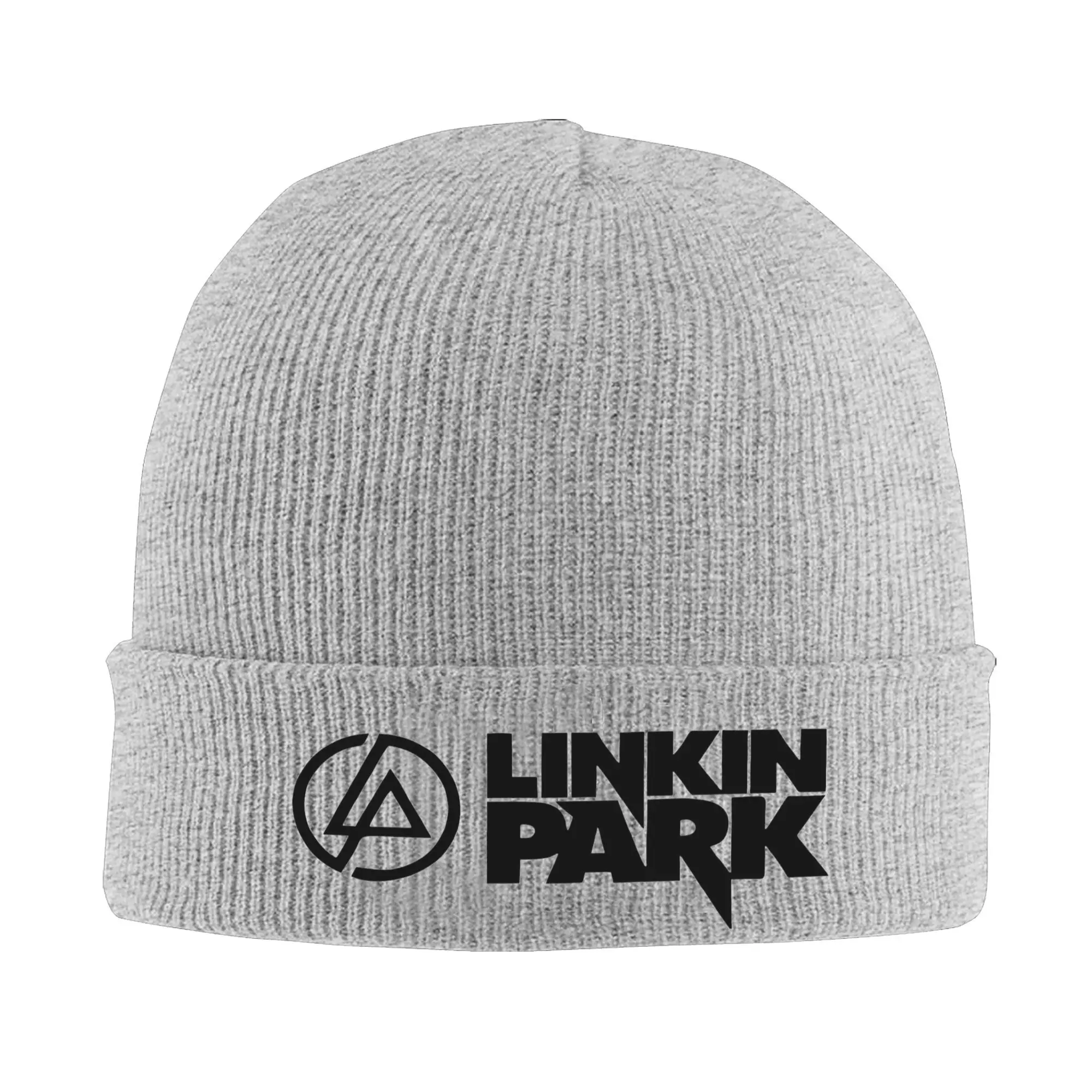 Linkinparks Logo Knit Hat Beanie Winter Hats Warm Unisex  Fashion Rock Music Cap for Men Women Gift