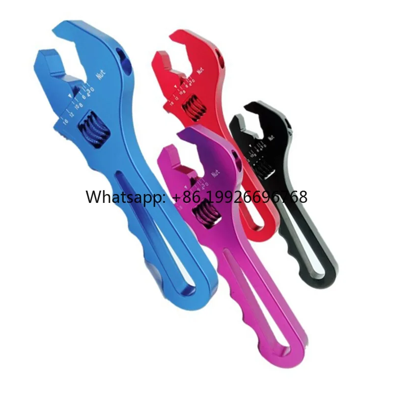 

Lightweight Aluminum 3AN-16AN Wrench Spanner Versatile Adjustable Hose Fitting Tool for Narrow Spaces New Condition Auto Parts