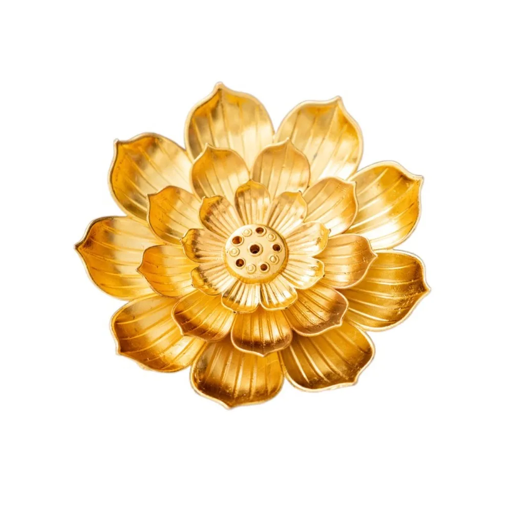 

Lotus Design Incense Burner 6 Holes 2/3 Layer Incense Stick Holder Vintage Detachable Ash Catcher Incense Burning Tray