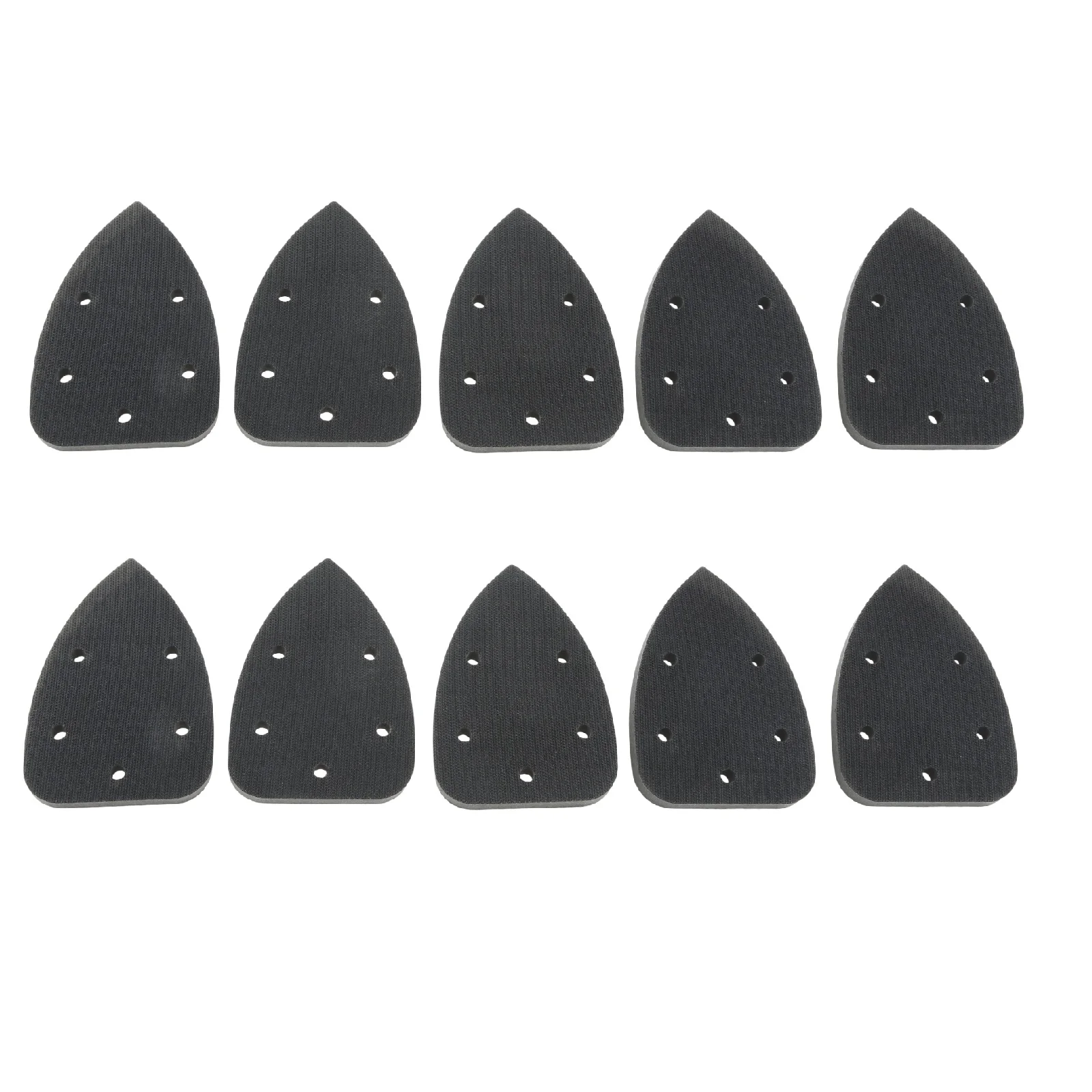 10pcs Mouse Detail Sanding Pads 5 Holes Hook & Loop Sponge Interface Pads for Detail Sanders Woodworking Dry & Wet Use 140*98mm
