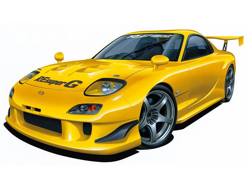7 99 모델 빌딩 키트 추천 및 실사용 리뷰: AOSHIMA 05626 FD3S RX-7 '99