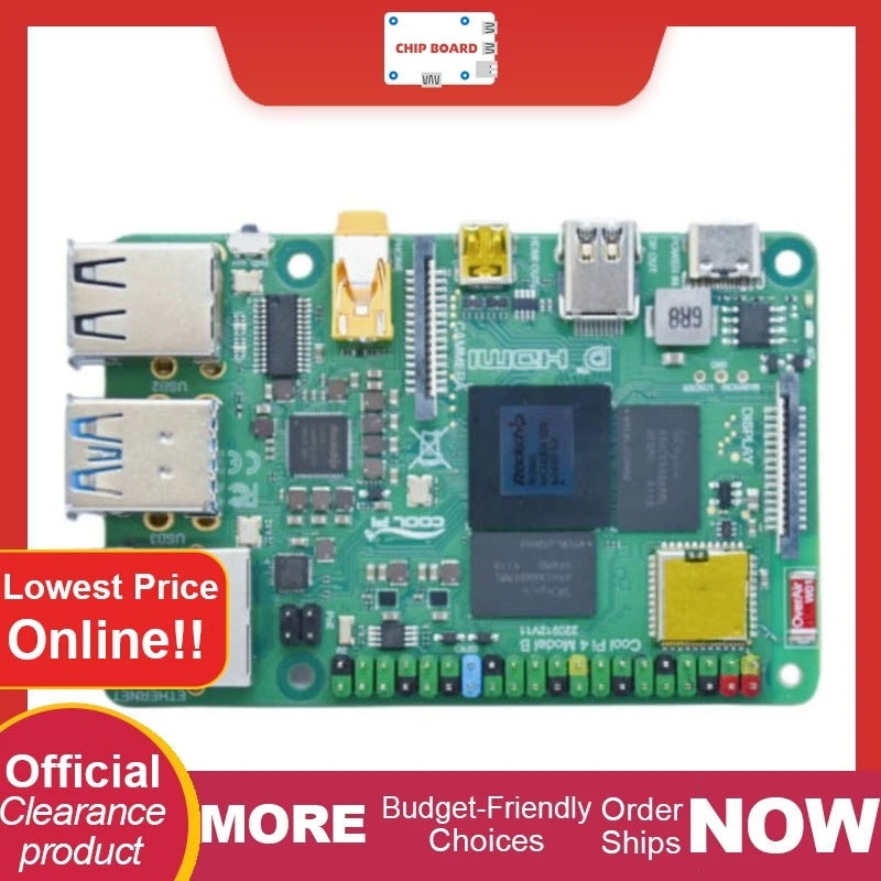 Cool Pi 4B SBC with Rockchip RK3588S for high-performance computing
