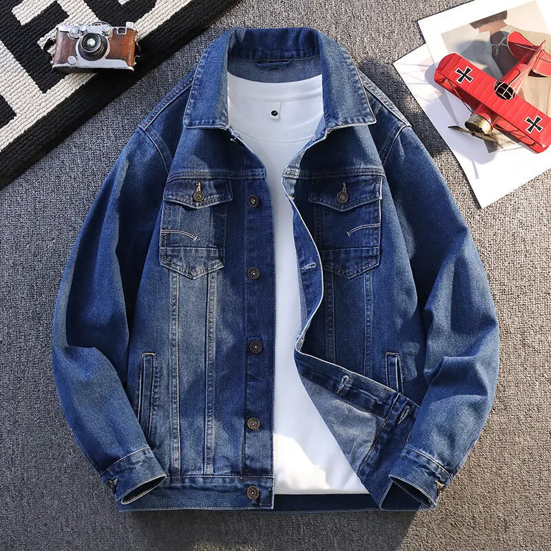 

Men's clothing jean jacket new spring-autumn washing style Men's casual top Outer jean jacket