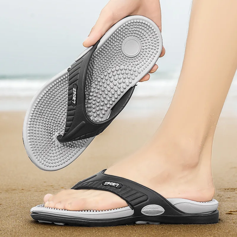 Contrasting colors Massage Anti-slip Flip-flops Quick-drying and Comfortable Beach Sandals Summer Flip-flops Fashion Slipper