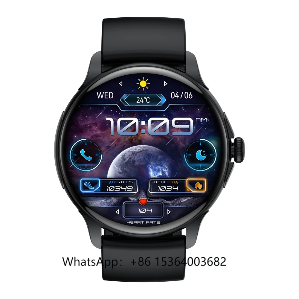 

TJXL-GAOKE HK49 Smart Watch NFC Sports Fitness Bracelet Relogio Smartwatch Men 1.43 Inch Screen BT Call Compass Fitcloud Watch S