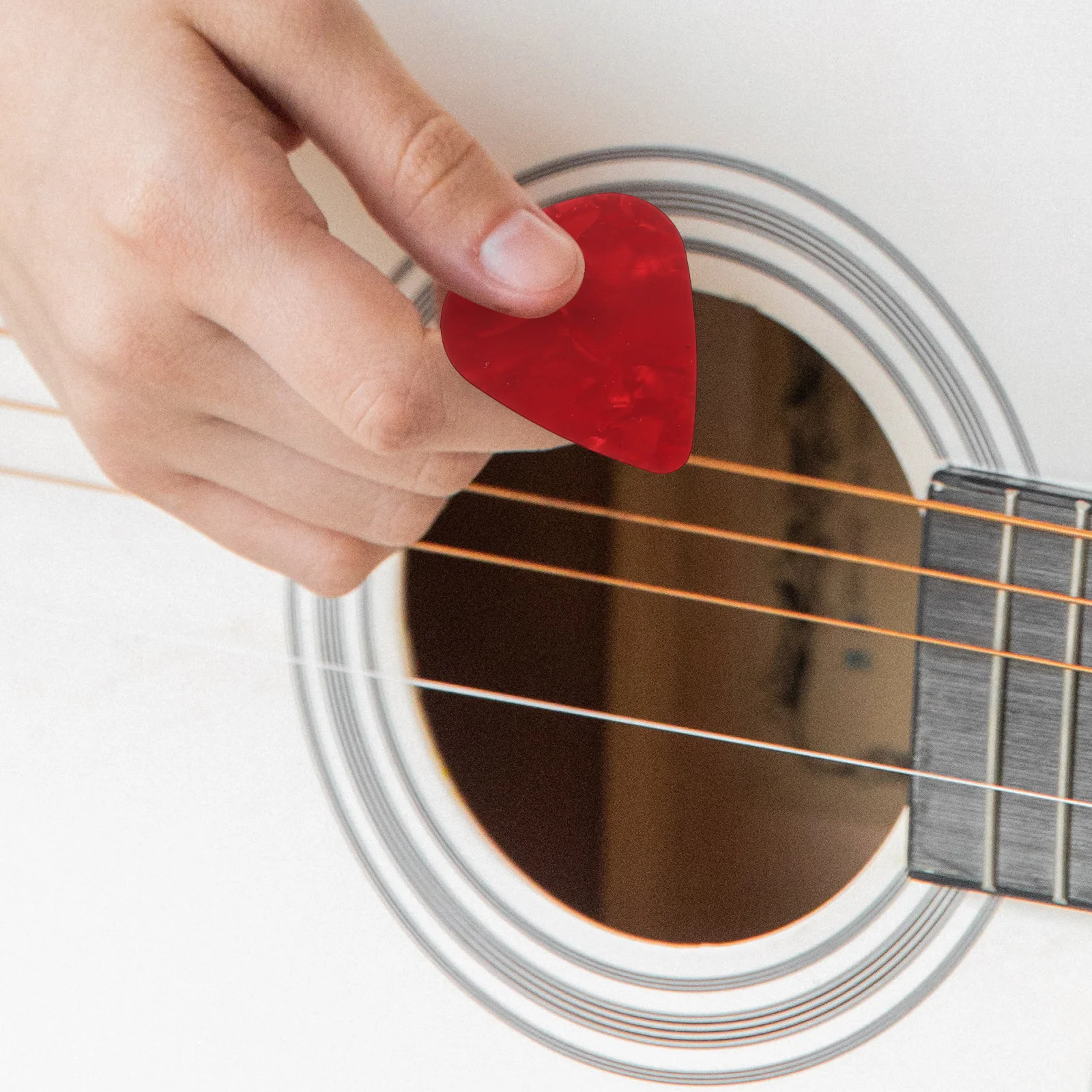 

Plastic Capo Pick Set Durable Guitar Beginners Professionals Multi function Clip S Acoustic Accessory Music