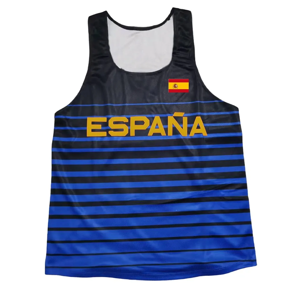 Modisches Athletik-Tanktop Leichtathletik-Singlet Herrenbekleidung Laufshirt Fitness-Shirt Ärmelloses Laufshirt für Männer Anpassbare Weste