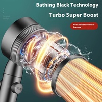 New High Pressure Water Saving Filter Shower Head 5 Modes Handheld Shower Head One Button Stop Bathroom Accessories Set