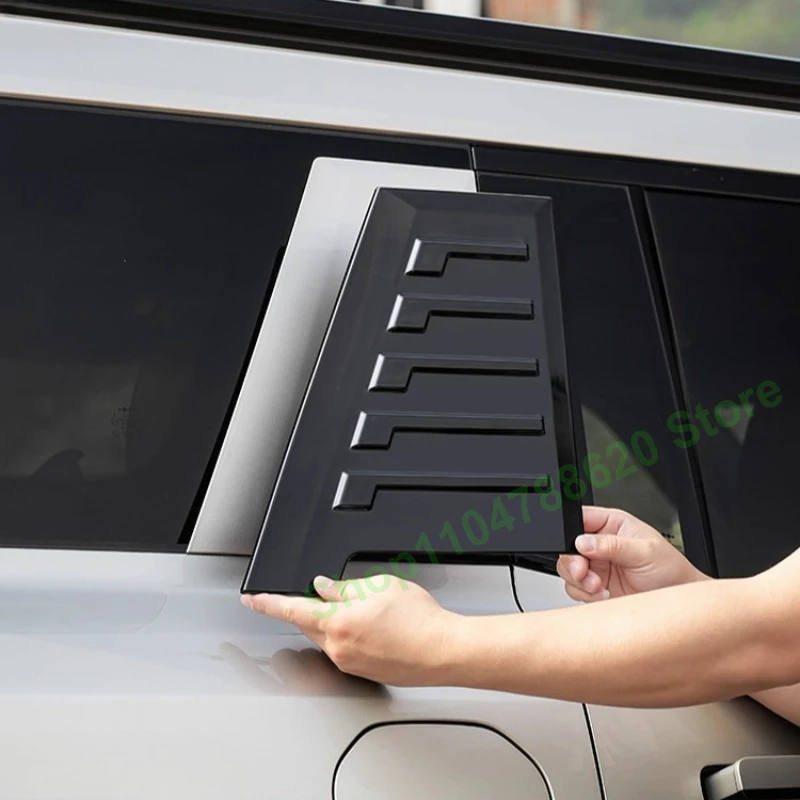 

For Equation Leopard 8 Car C-pillar Decorative Sticker Rear Tail Window Blackening Panel Protective Stickers Accessories