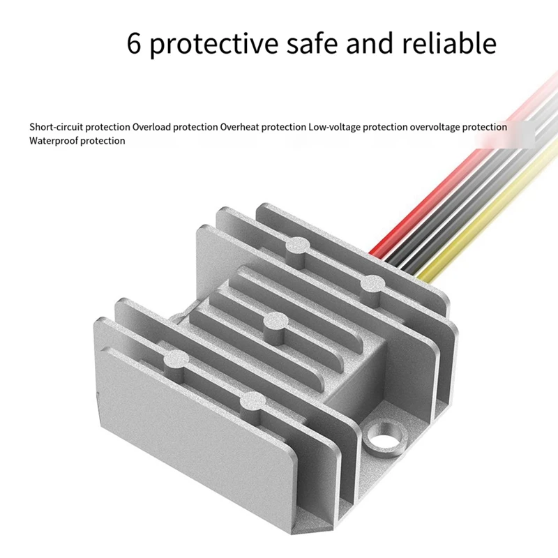 For Adapter Applicable to 18V Lithium Battery Adapter + DC-DC Buck (12V,10A,120W) Without Fuse-ABAM