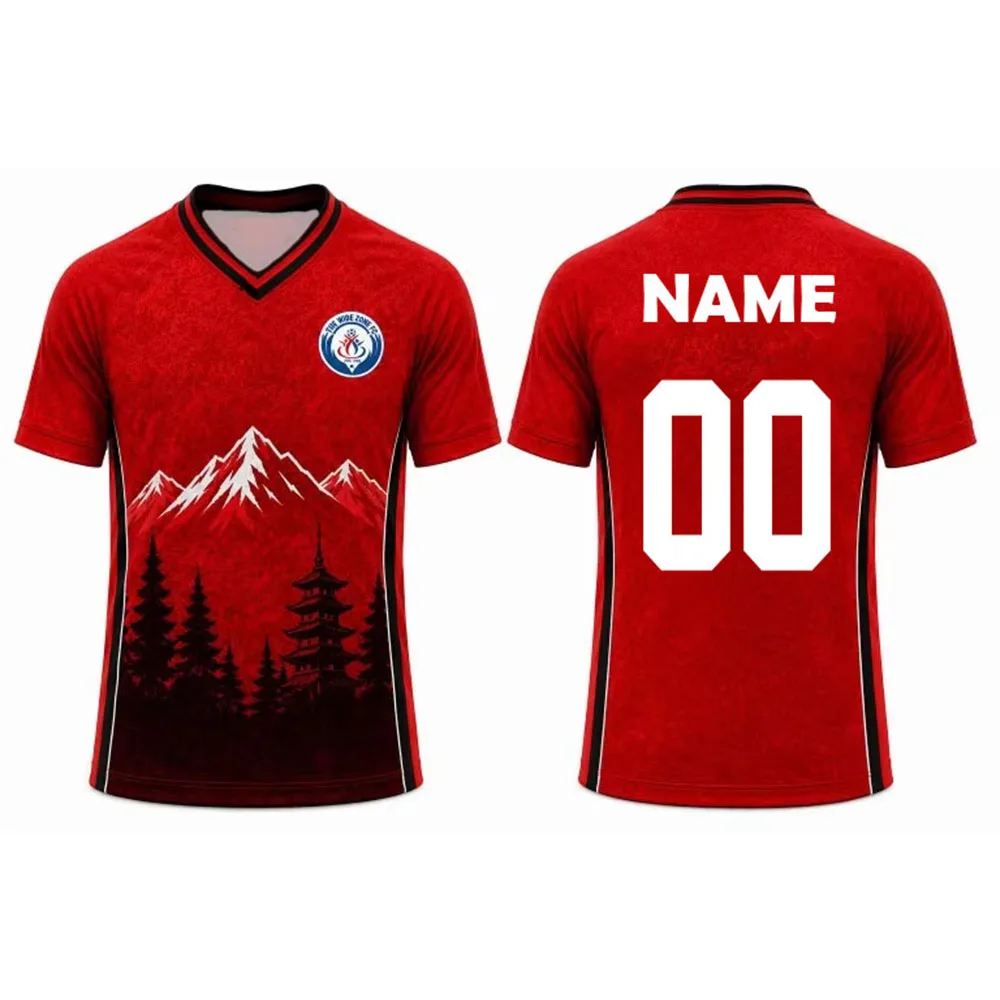 DIY Customized Name and Number Soccer Jersey Men Women Unisex Football Tee Short Sleeve Loose V-neck Tees Casual Summer Clothing