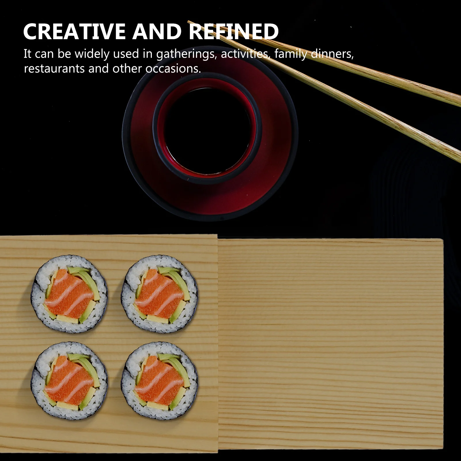 

Japanese Korean Tray Wooden Wooden Plate Dish Party Tableware Compact Serving Plate Kitchen Utensils Set