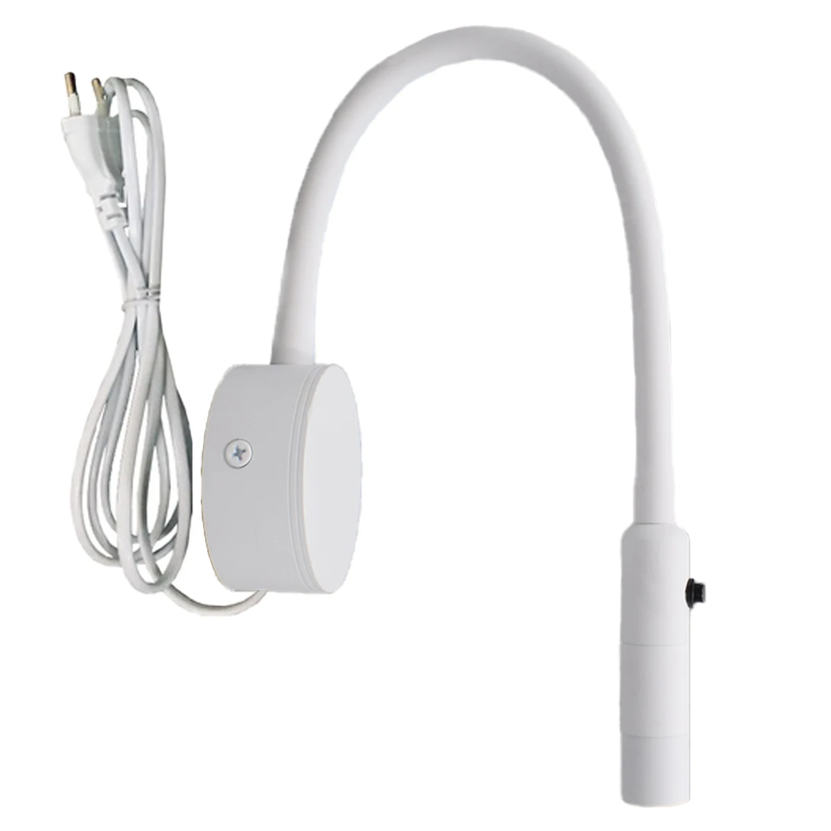 LED Flexibele Slang Wandlamp 1W 3W Boek Lezen Studie Nachtkastje Licht Hotel Hoofdeinde Flexibele Zwanenhals Mini spotlight Met Schakelaar