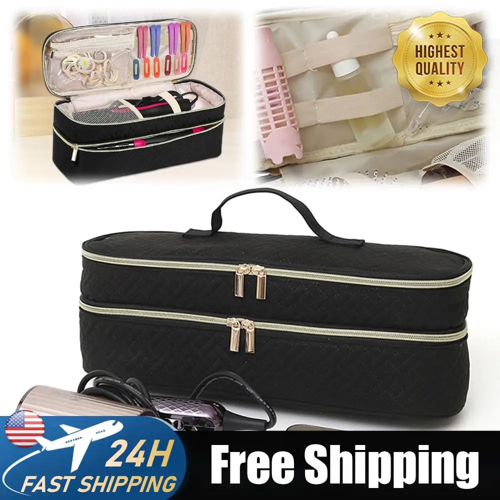 Estuche de Viaje para Esmalte de Gel, Bolsa de Almacenamiento de Doble Capa con Asa para Accesorios de Uñas, Regalo para Manicuristas y Chicas