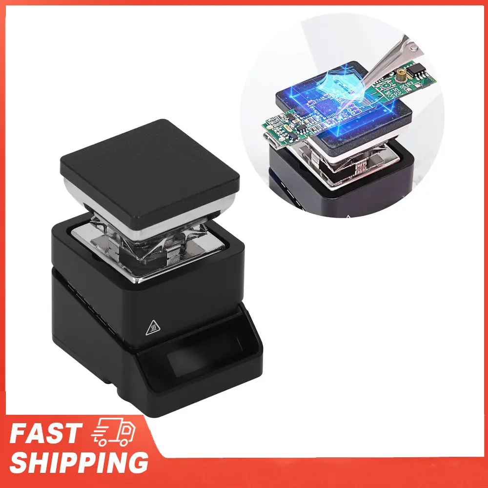 

Mini Hot Plate Preheating Station Adjustable Constant Temperature Rework Preheater 60W Electric Preheating Station