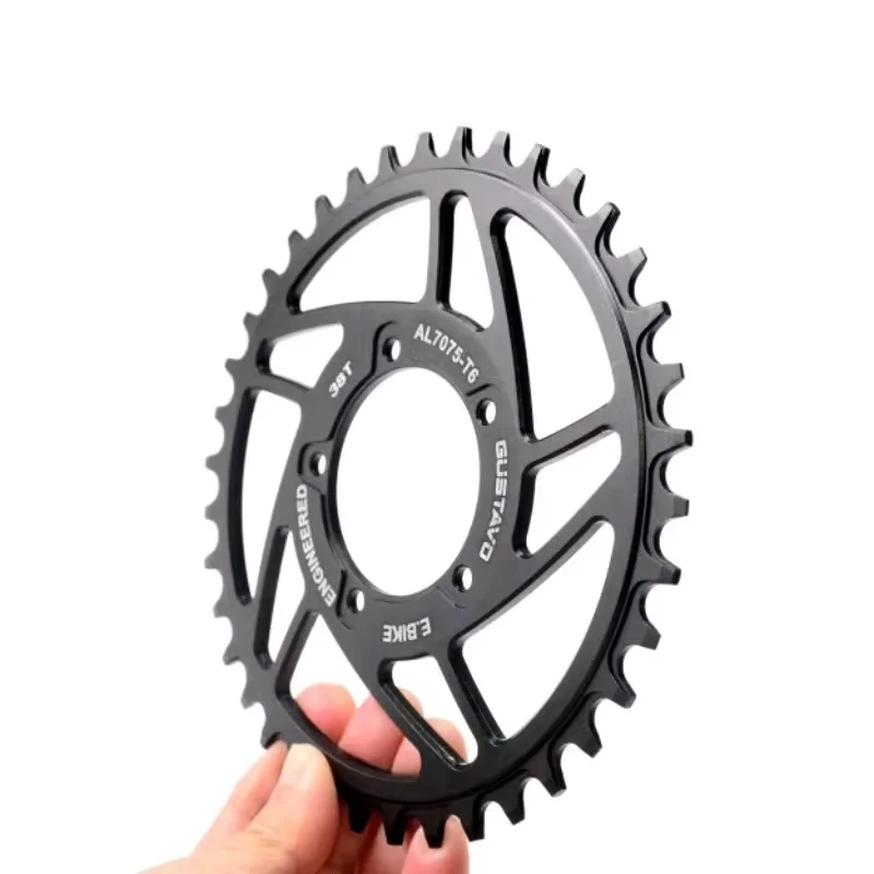 GUSTAVO E-Bike Kettenblatt für BAFANG BBS01 BBS02 Mittelmotor Kettenrad 36/38/40/42/44/46/48/52T Kettenblatt – Detail 6