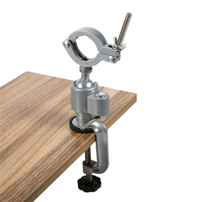 Table Vise, 360 Degree Bench Rotate Clamp-on Grinder Holder, Electric Drill Stand Bracket, Universal Machine Tools Accessories