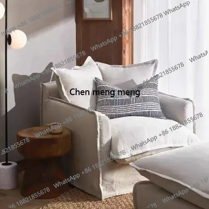 

Apartment Modern Sofa Single Fabric Cushion Living Room Sofa Designer European Sillon Relax Reclinable Para Salon Home Furniture