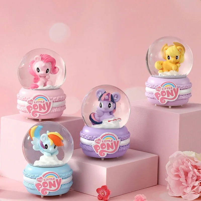 New My Little Pony Twilight Sparkle Pinkie Pie Cartoon High-value Glass Luminous Crystal Ball Desktop Decoration Ornaments