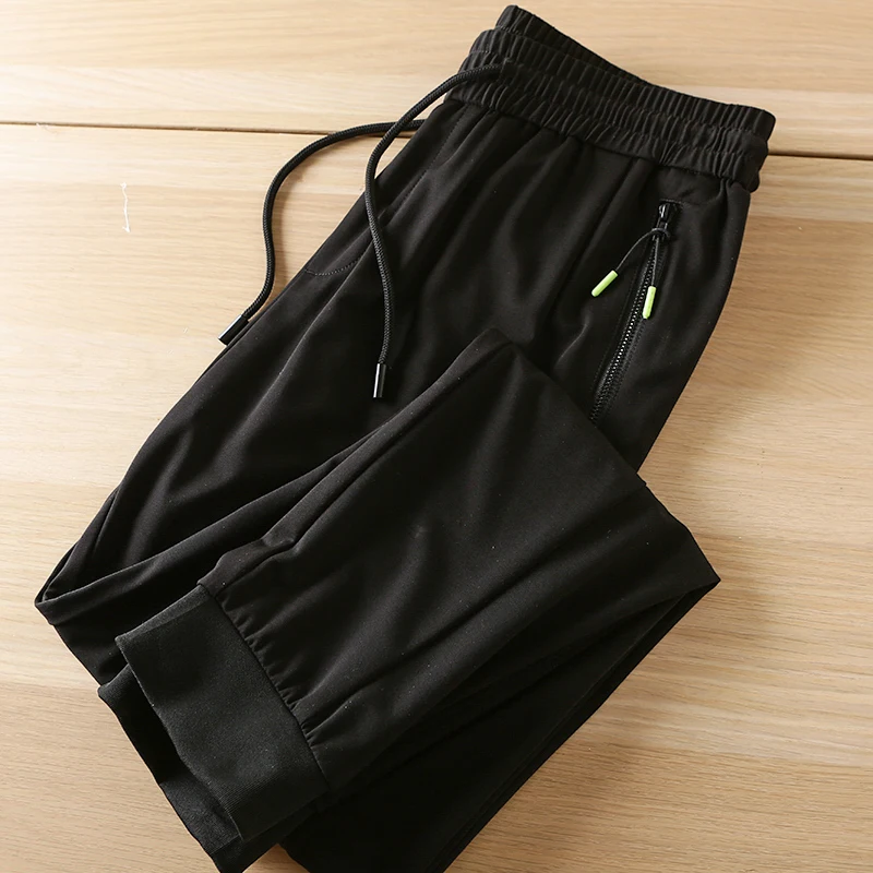 

Qui Dry Elastic Sports Pants Men's Summer Casual Nine Point Pants Loose Fit Youthful Vitali Sle Basic Mass Market