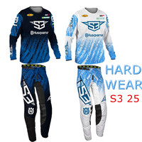 2025 HARD Wear Husqvarna Mx Gear Set Off Road Moto Combo Enduro Motocross Jersey And Pant Moto Race Wear Motorcycle Clothing