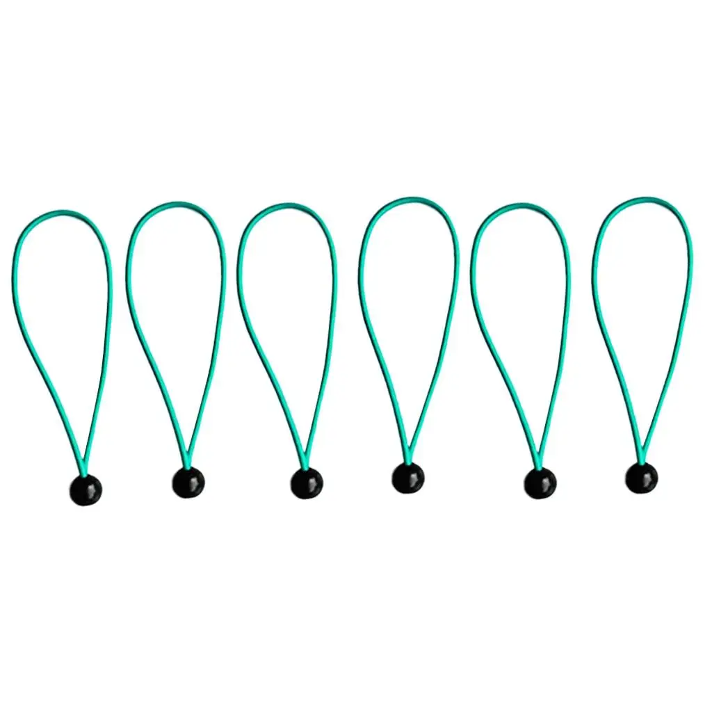 Premium 6-Pack Ball Bungee Cords for Tarpaulin And Flag Poles