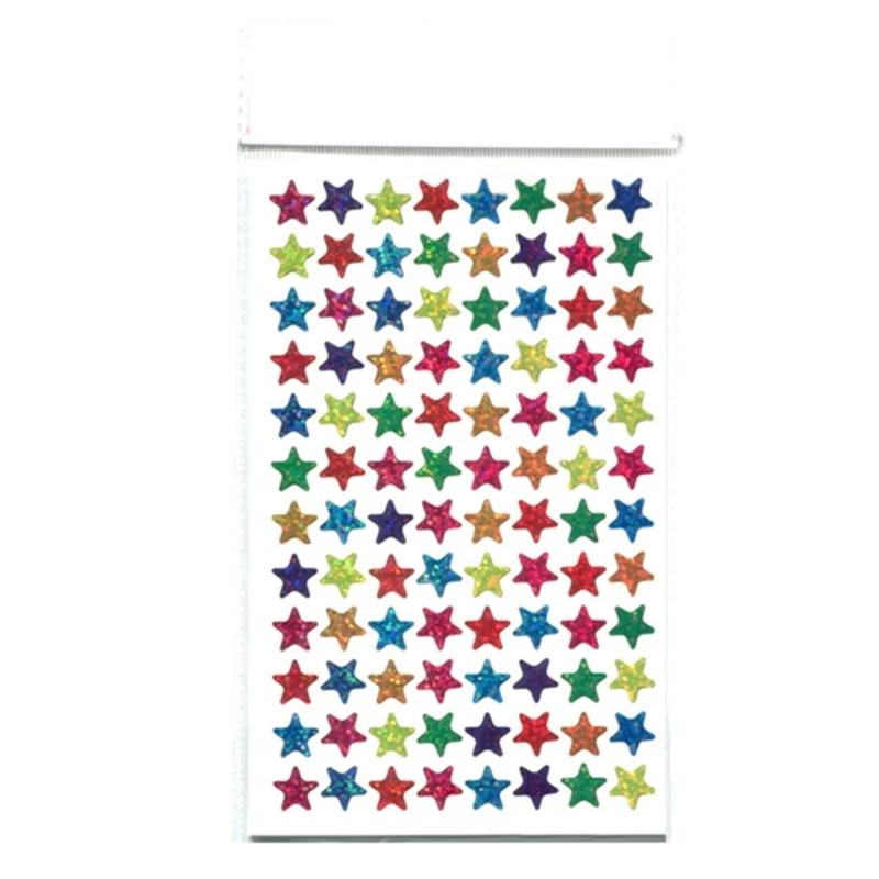 10 Sheet Mini Kindergarten Award Stickers Teacher Praise Label Award Five-pointed Star Back to School Stationery