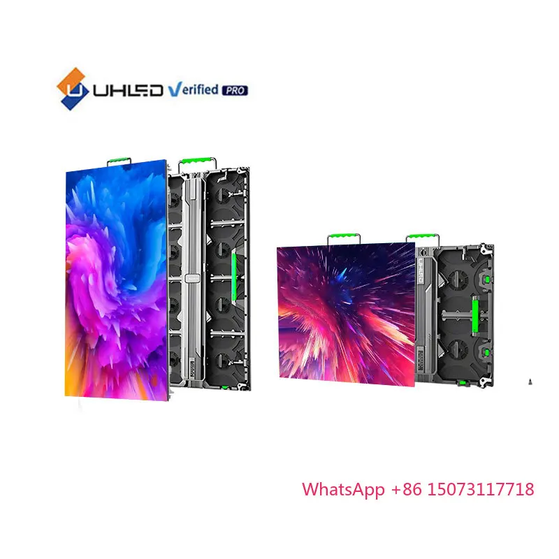 500x500mm Schermo LED per interni ed esterni Sfondo scenico Video wall a LED P2.6 P2.9 P3.91 Schermo di visualizzazione a LED per noleggio di giunture senza soluzione di continuità