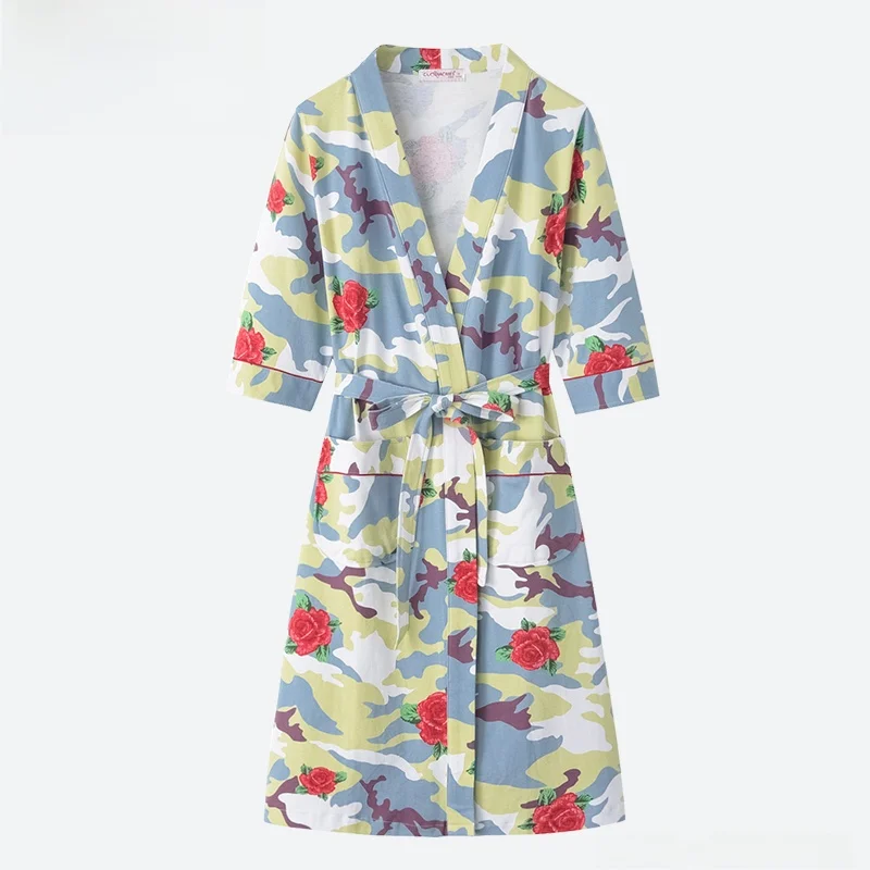 pure-cotton-long-thin-sve-hotel-batobe-women's-summer-spwear-absorbent-batobe-morning-gown-print-home-comfortable