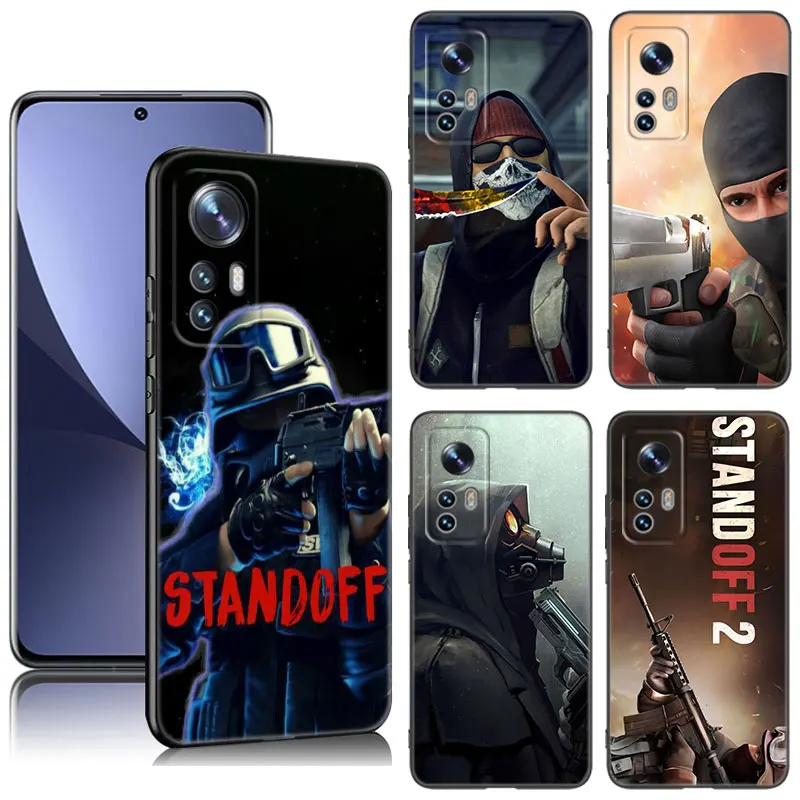 Hot Game STANDOFF-2 Black Silicone Phone Case For Xiaomi Mi 9 SE 8 10 10T 11 12 13 Lite 9T 11T 12S 12T 13T 14 Pro 5G NE 11i 12X