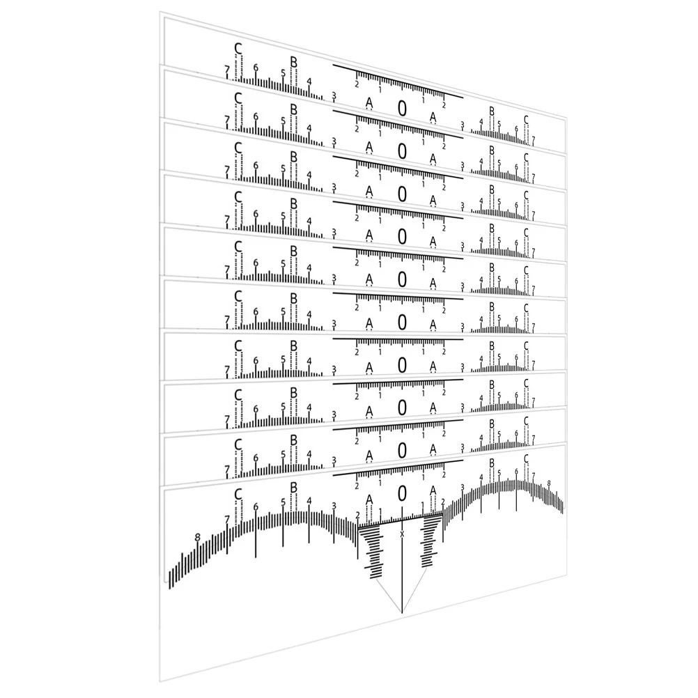 Livellamento sopracciglio righello pennarello mapper posizionamento shaper linea professionale conveniente per la misurazione della penna bianca