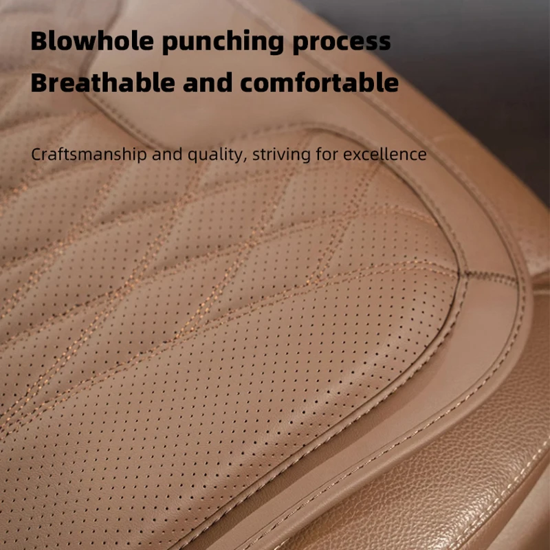 Car Leather Seat Cushion Breathable Comfortable Lumbar Support For Geely Coolray Geometry C GX3 Emgrand EC7 LC Panda EC8 Haoyue