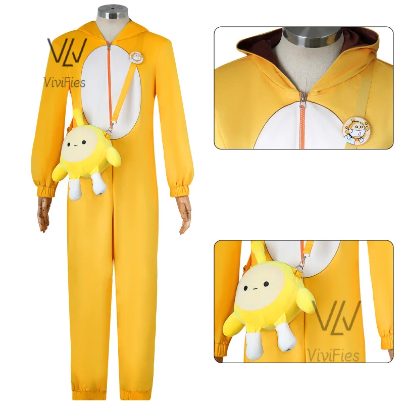 

Game Identity Ⅴ cosplay Lucky Guy cos Egg yolk's good friend jumpsuit for men and women, Halloween party full outfit new pattern