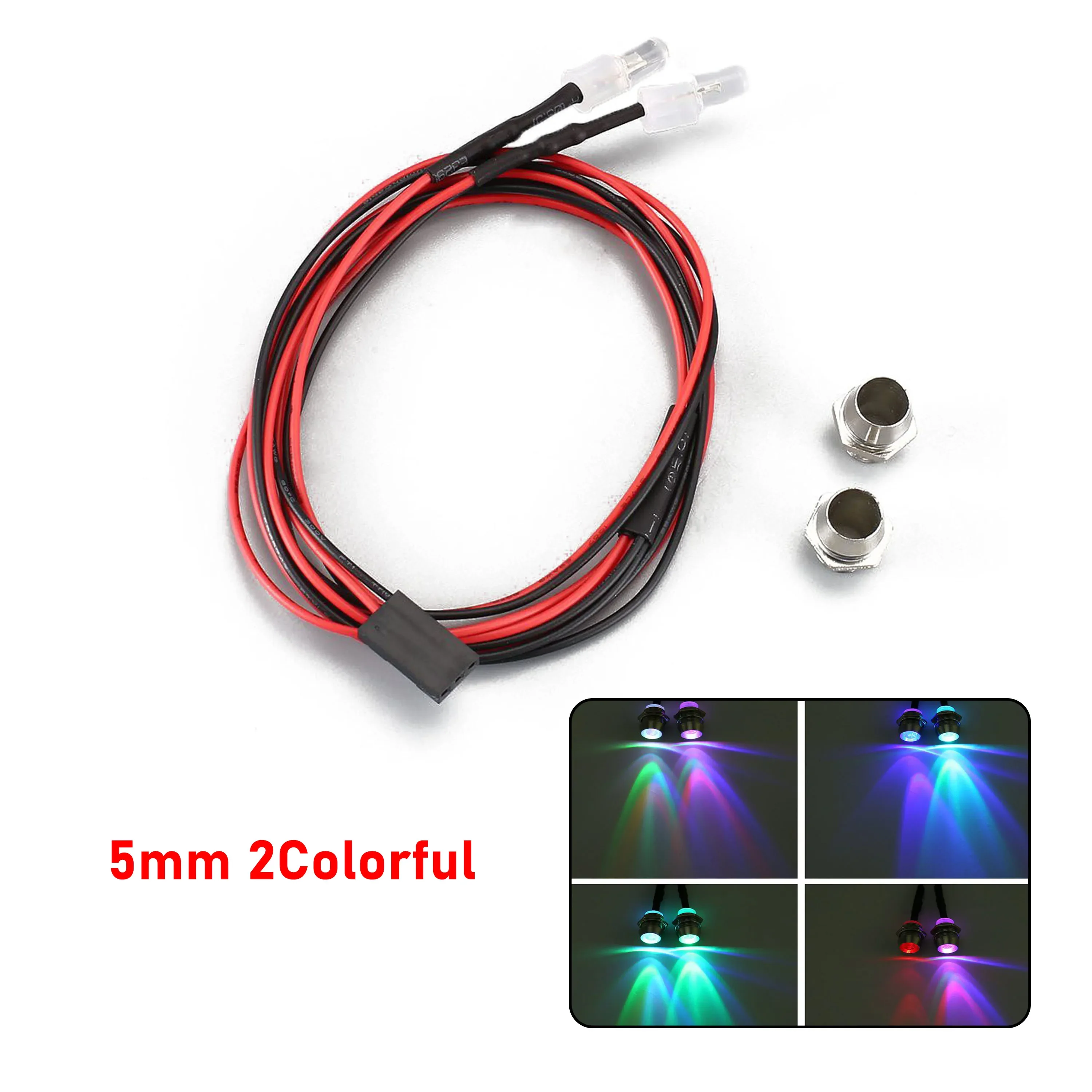 RC LED-Lichtset Scheinwerfer für 1/10 1/8 1/12 RC Auto Truck Crawler Drift Car Frontscheinwerfer Rücklicht TRAXXAS HSP HPI MN99 MN90 – Detail 27