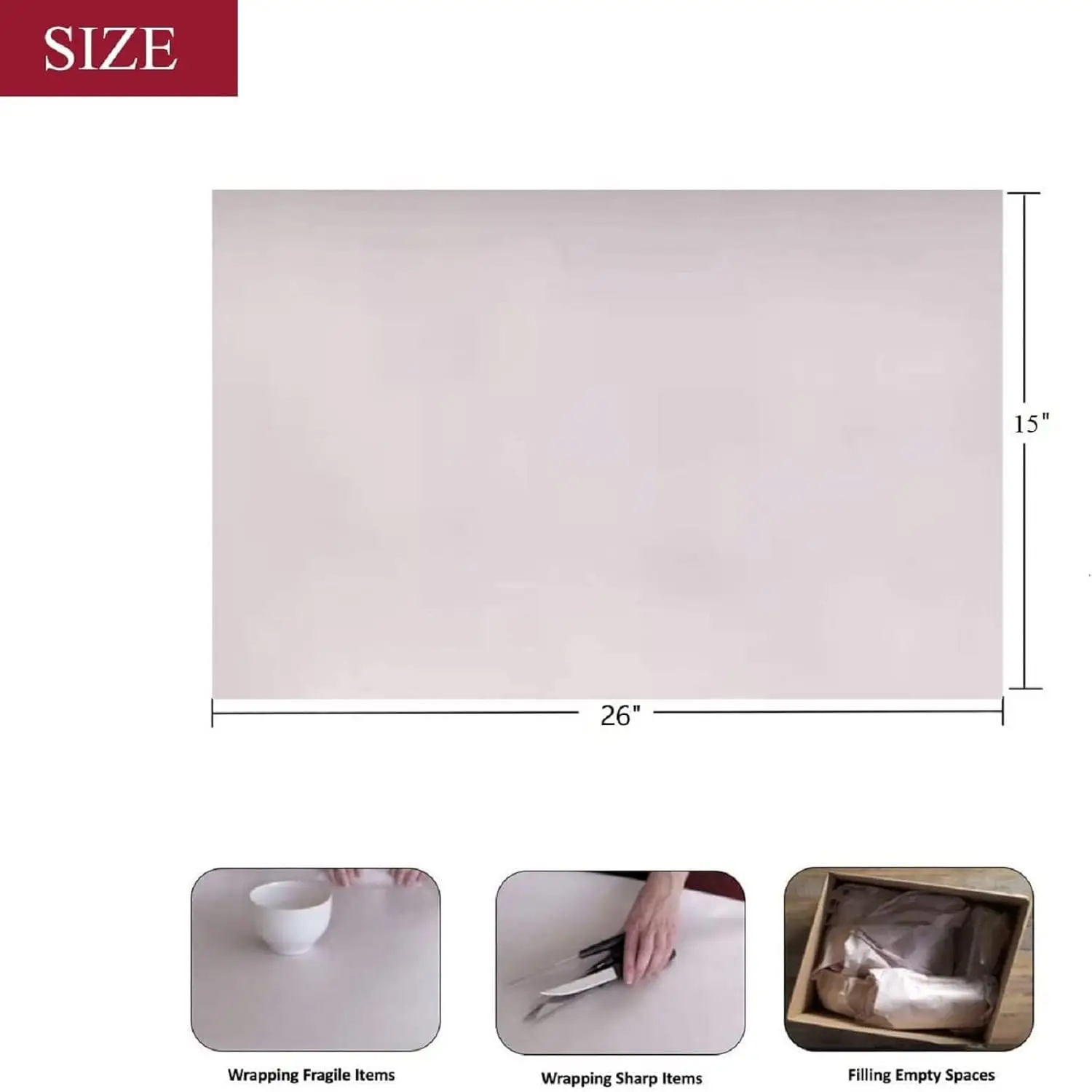 70 Pcs 26"x15" Newsprint Packing Paper, 1.8 Lbs, for Moving, Shipping, Fragile Item Protection.