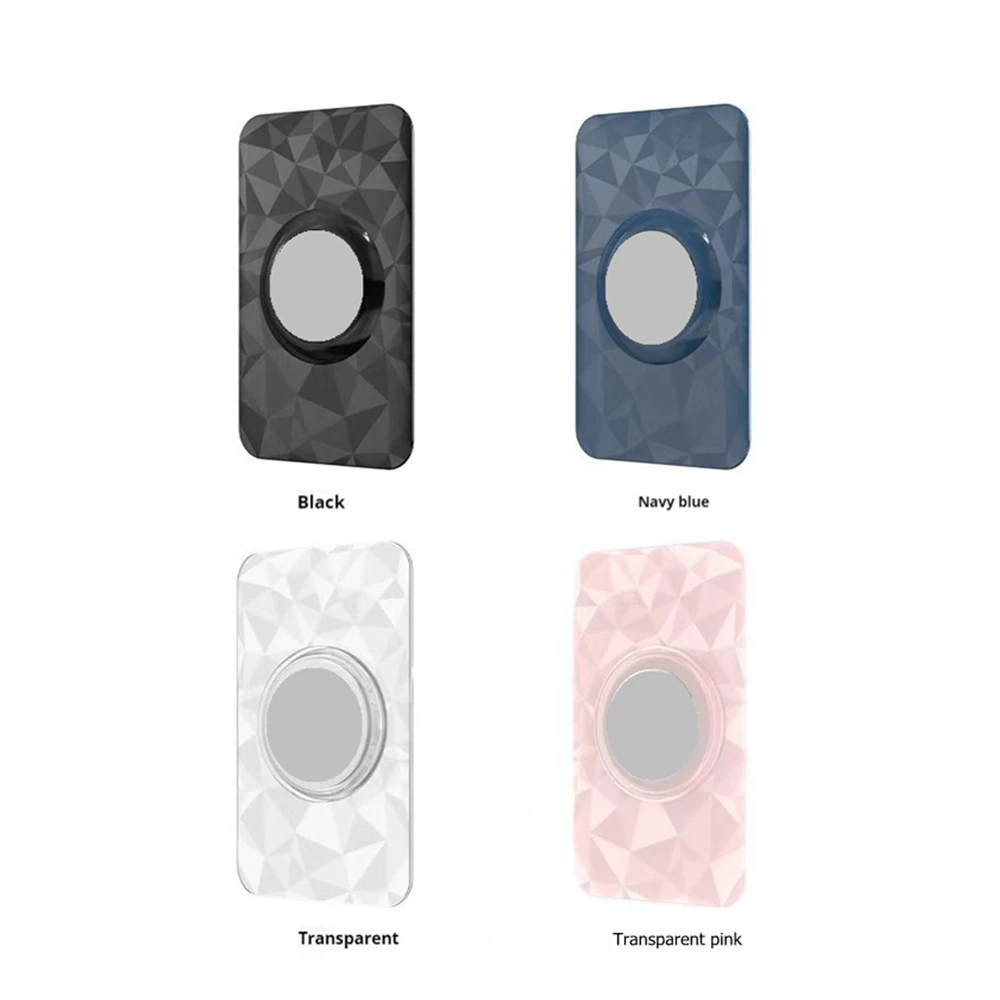 Untuk AirTag Dompet Ultra Tipis Tempat Kartu Casing Bahan Plastik ABS Pola Berlian Kualitas Tinggi untuk Aksesori Tag Udara