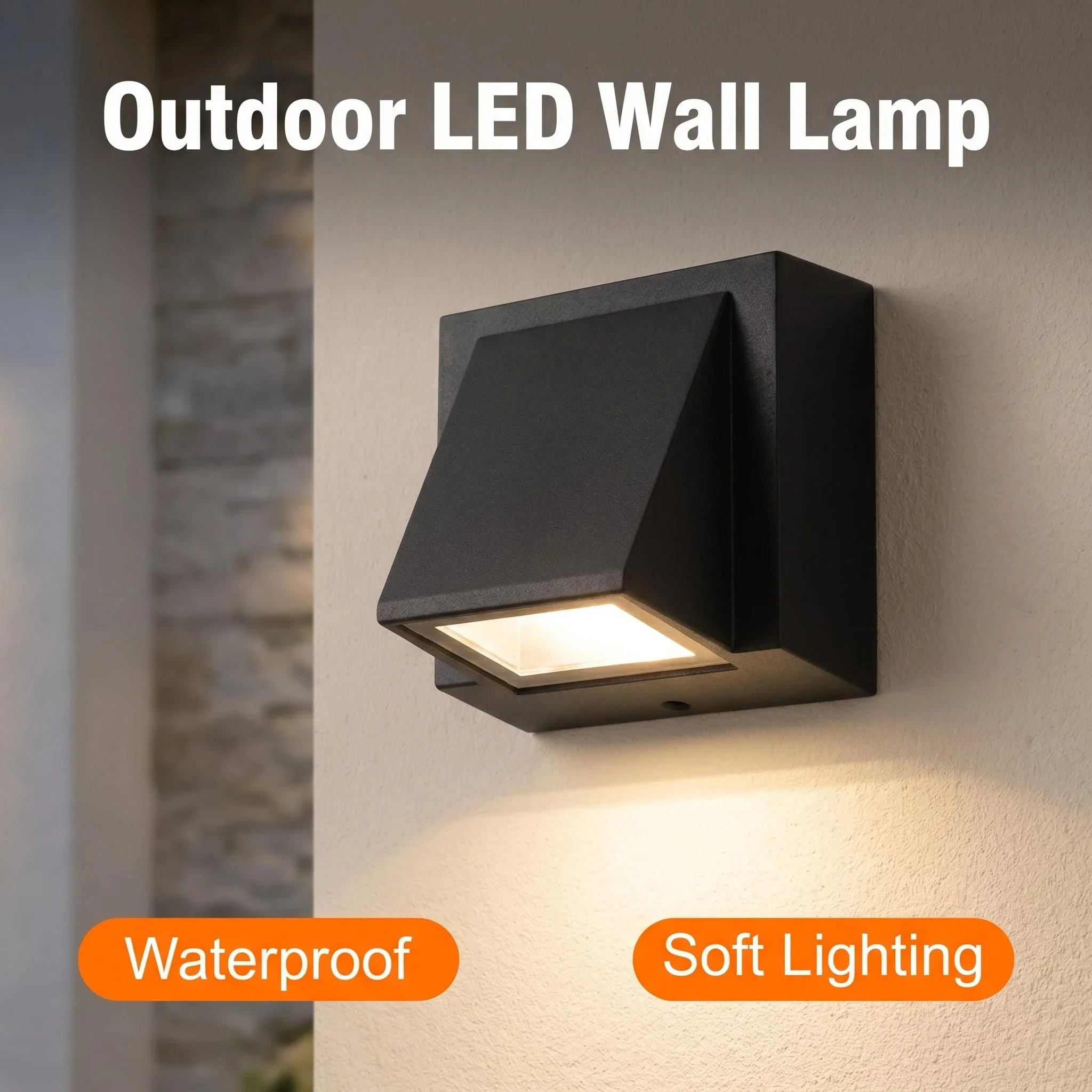 Waterproof IP65 Outdoor Wall Light Aluminium 5W LED Wall Lamp Sconce Balcony Garden Decoration Lighting Lamp AC110V 220V