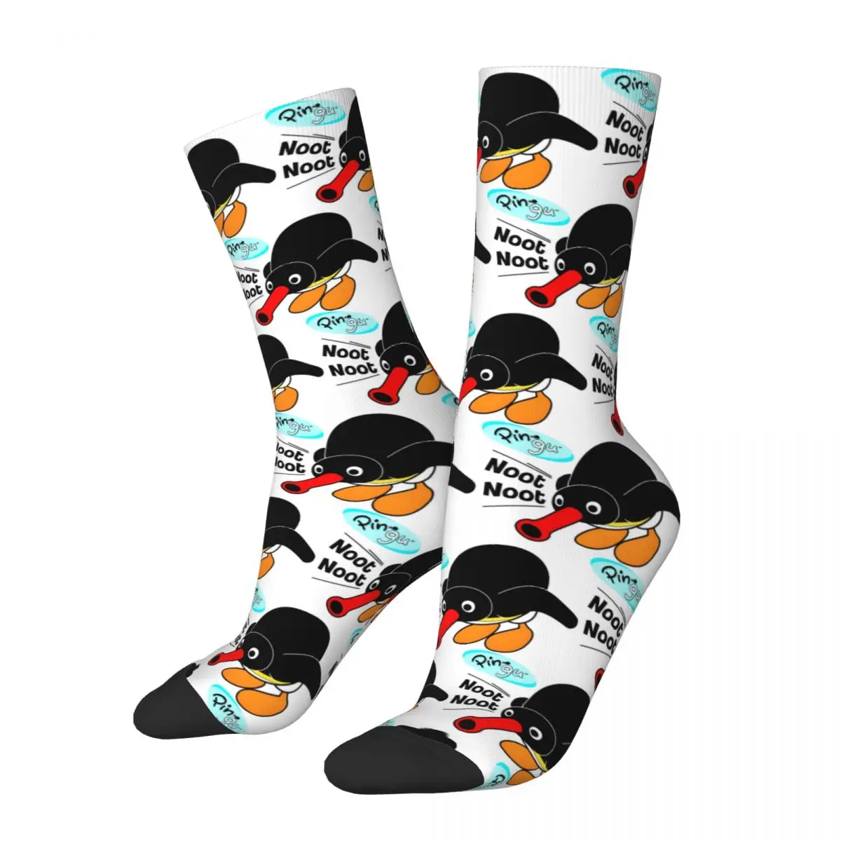 Cute Pingu (7) Socks Sports 3D Print Boy Girls Mid-calf Sock