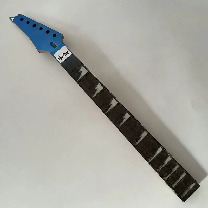 HN324 Custom Order+Tremolo Guitar Neck+Surface Damaged,Cracks Unfinished Version without Frets Reversed Headstock Right Hand