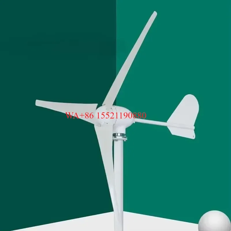 WMWMNU 5KW Horizontal Axis Wind Turbine Generator System 96V 120V 220V 380V Power Supply 5000W Rated Power for Home Use