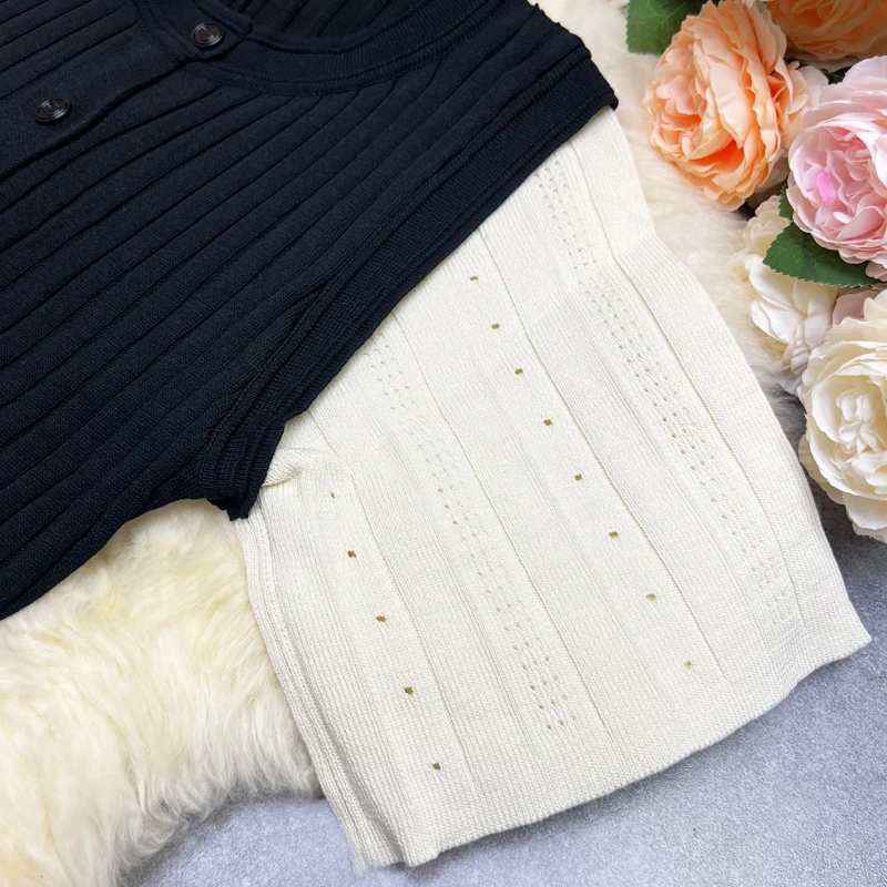 YuooMuoo-Robe chemise longue à boutonnage simple pour femme, robe pull noire, robe éducative, luxe avec beaucoup de succès, français élégant, taille fine