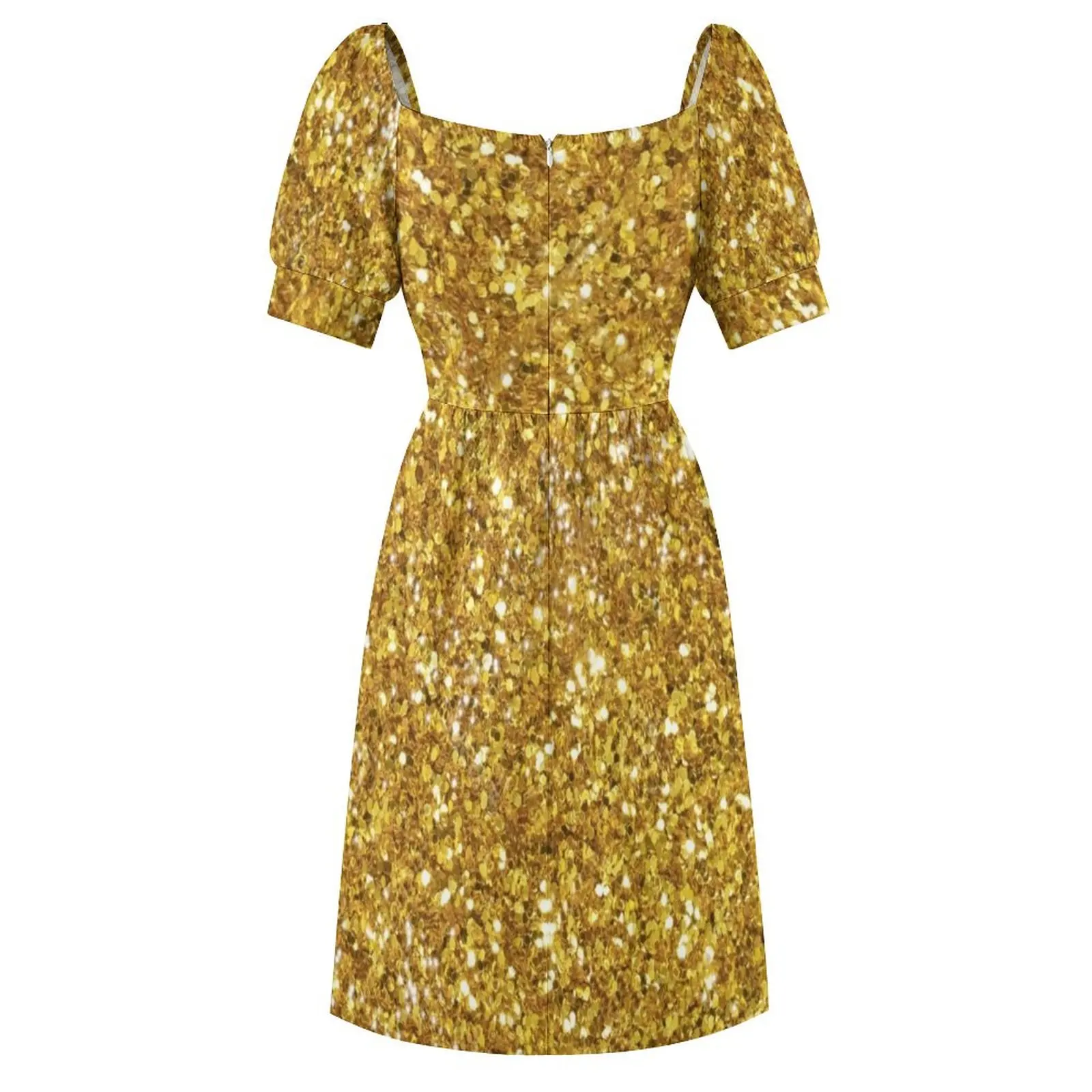 Gold glittering sparking sequins pattern Dress dresses for prom luxury dress